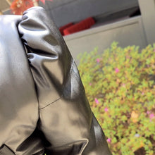 Load image into Gallery viewer, Leather Half Puff Jacket