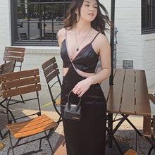 Load image into Gallery viewer, Satin Cutout Dress