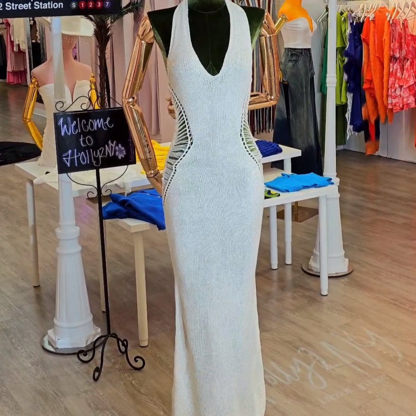 Halter Knit Dress