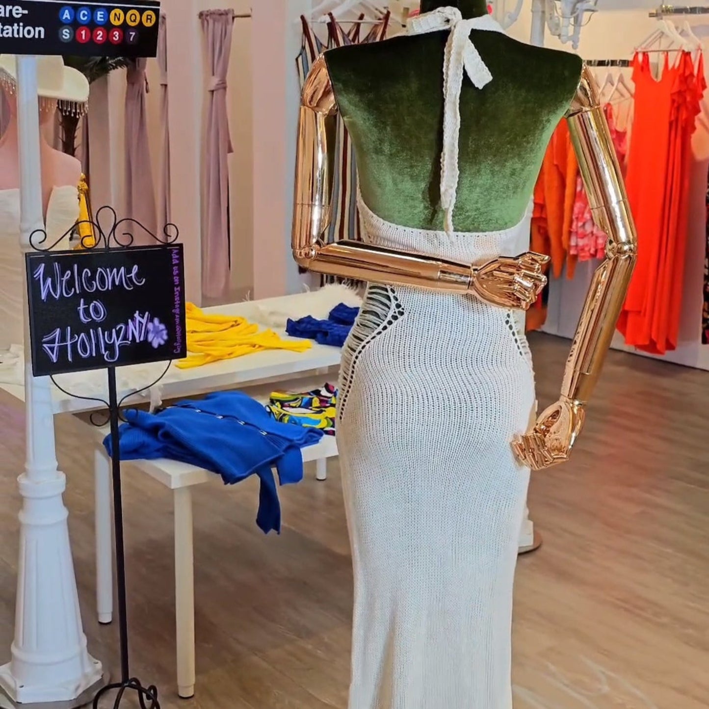 Halter Knit Dress