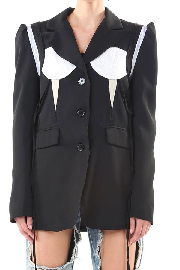 Black And White Blazer