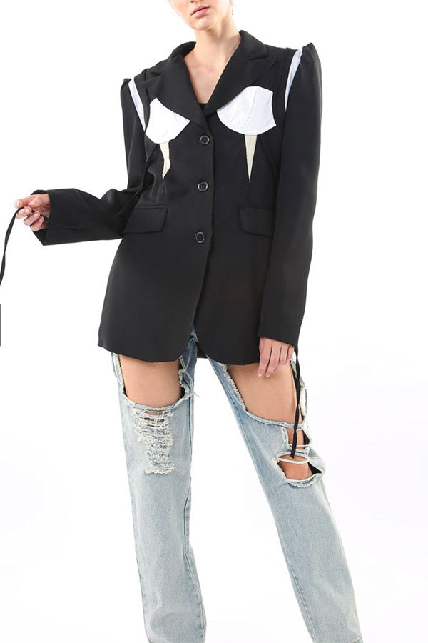 Black And White Blazer