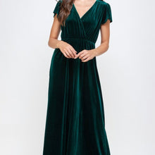 Load image into Gallery viewer, Emerald Velour Dress
