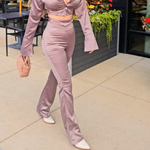 Load image into Gallery viewer, Satin Bell Sleeves and Pants Set
