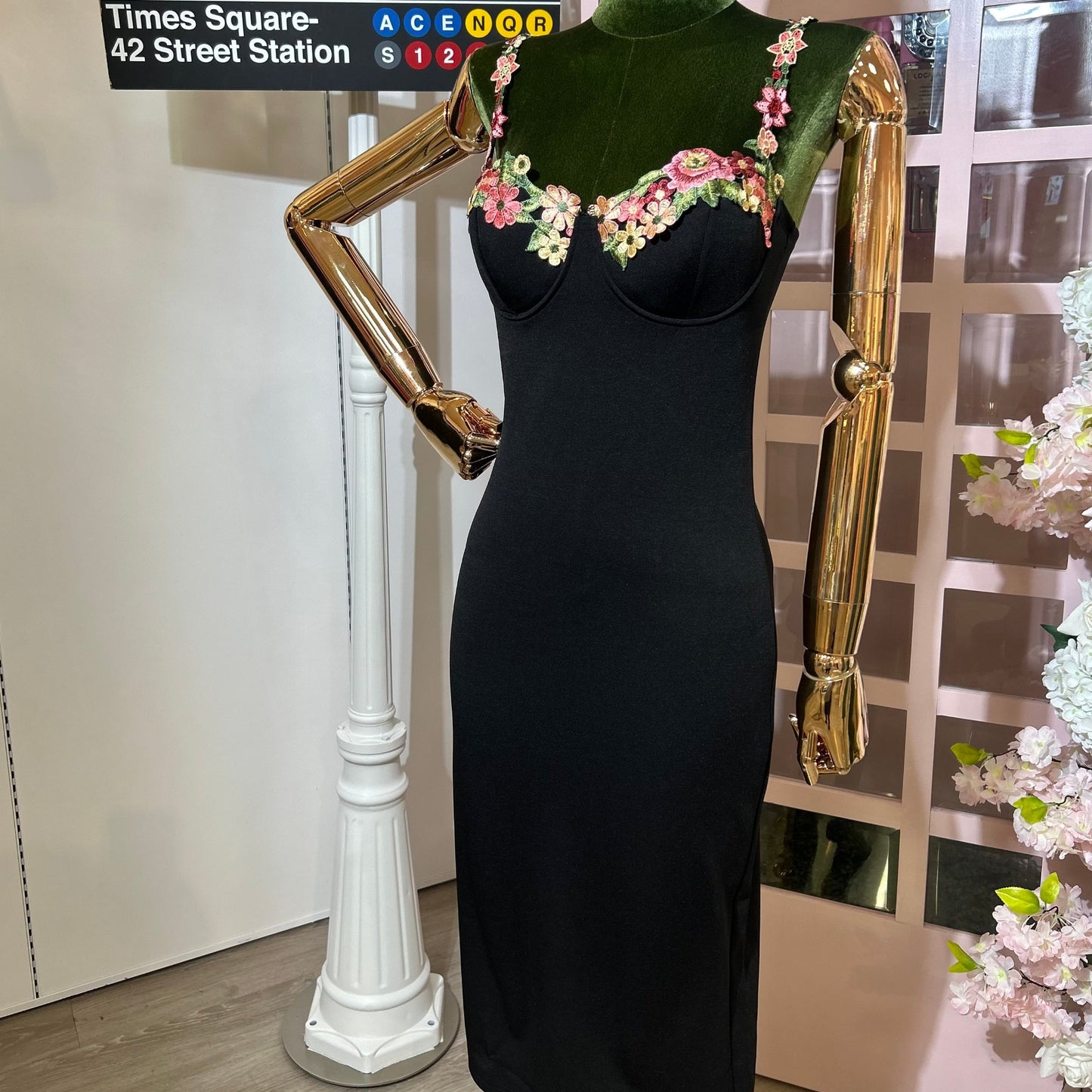 Flower Trim Midi