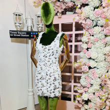 Load image into Gallery viewer, Feather Sequin Mini Dress
