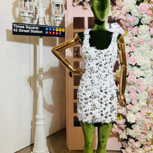 Load image into Gallery viewer, Feather Sequin Mini Dress
