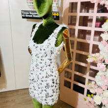 Load image into Gallery viewer, Feather Sequin Mini Dress
