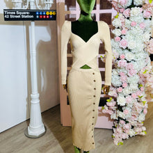 Load image into Gallery viewer, Button Sweater Dress
