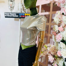Load image into Gallery viewer, Metallic Cropped Top

