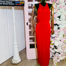 Load image into Gallery viewer, Red Halter Tie Dress
