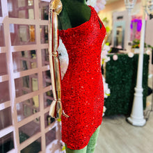 Load image into Gallery viewer, One Shoulder Sequin Mini
