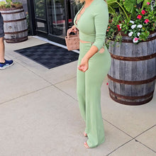 Load image into Gallery viewer, Green Silver Chain Pants

