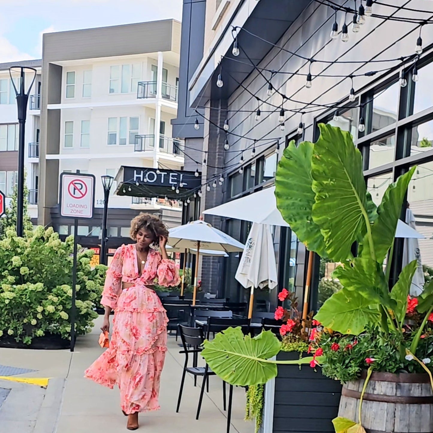 Floral Cut Out Maxi