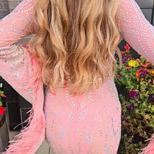 Load image into Gallery viewer, Sequin Feather Maxi Gown
