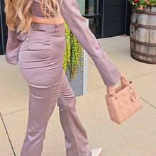 Load image into Gallery viewer, Satin Bell Sleeves and Pants Set
