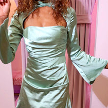 Load image into Gallery viewer, Long Sleeve Satin Mini
