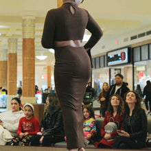 Load image into Gallery viewer, Chocolate Sweater Dress
