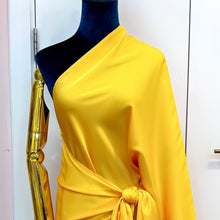 Load image into Gallery viewer, Gold Satin Wrap Dress
