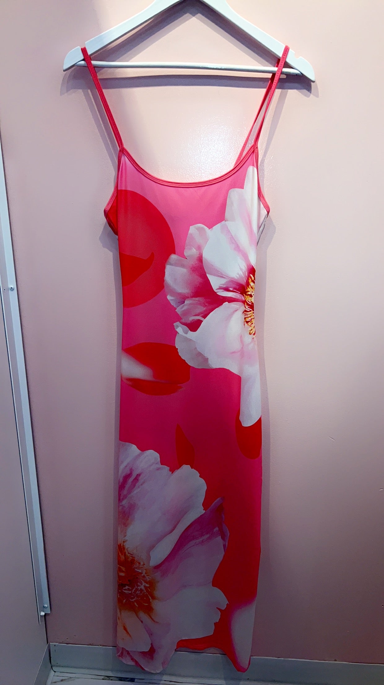 Satin Flower Midi