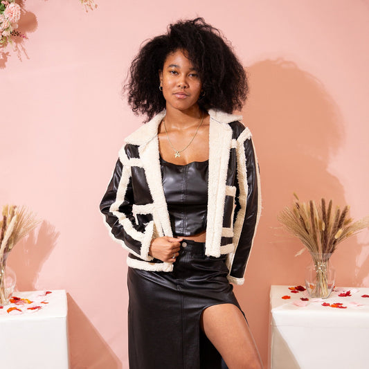 Cropped Bomber Jacket