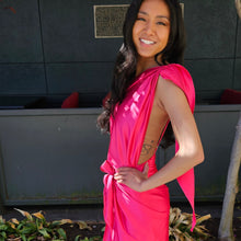 Load image into Gallery viewer, One Shoulder Satin Wrap
