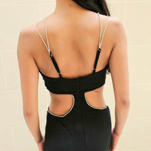 Load image into Gallery viewer, Rhinestone Cut Out Dress

