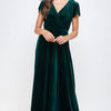 Emerald Velour Dress