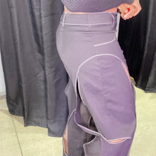 Load image into Gallery viewer, Black Cut Out Slacks
