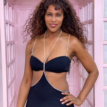 Load image into Gallery viewer, Rhinestone Cut Out Dress
