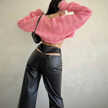 Load image into Gallery viewer, Leather Pants With Slits
