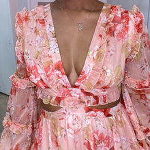 Load image into Gallery viewer, Floral Cut Out Maxi
