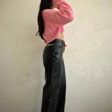 Load image into Gallery viewer, Leather Pants With Slits
