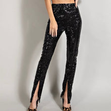Load image into Gallery viewer, Black Sequin Pants
