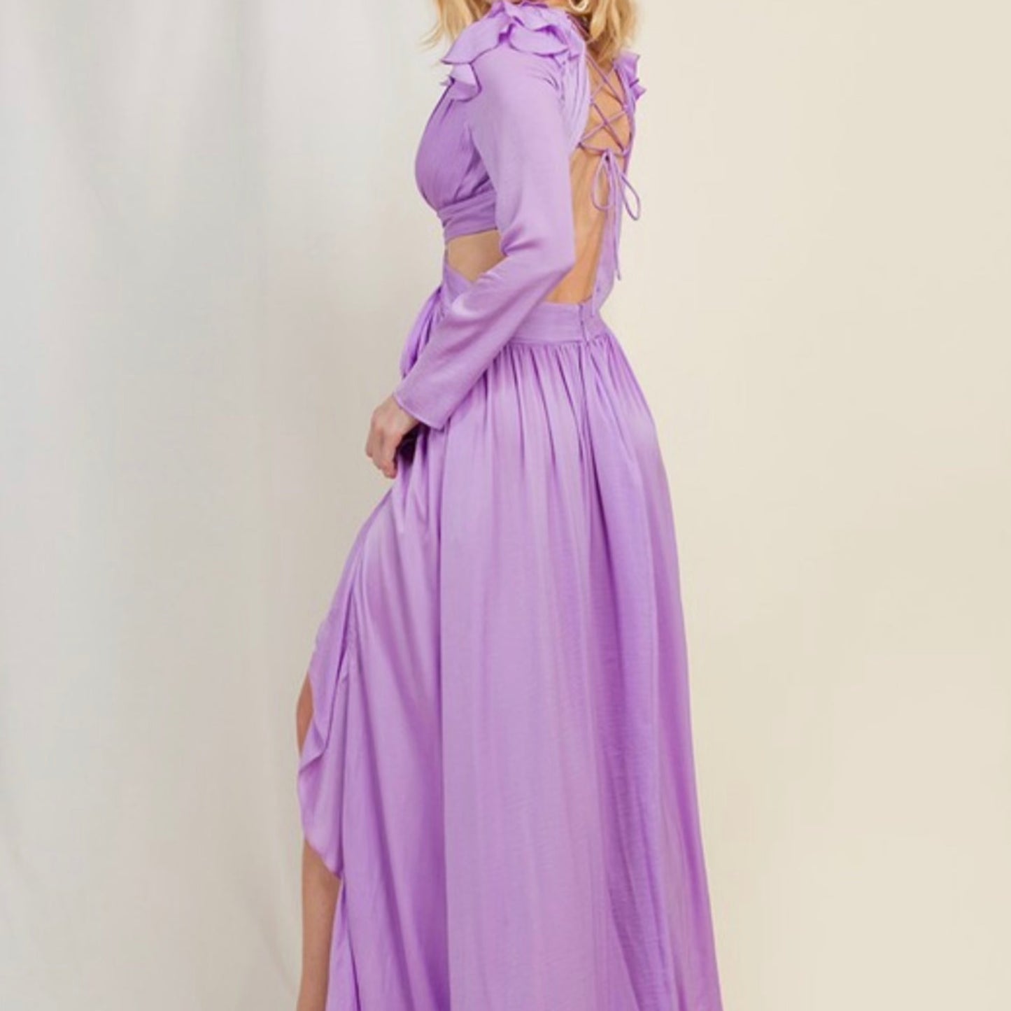 Empire Long Sleeve Gown