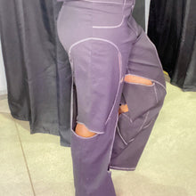 Load image into Gallery viewer, Black Cut Out Slacks
