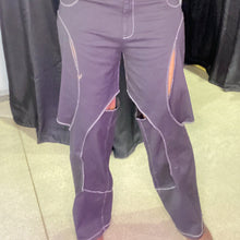 Load image into Gallery viewer, Black Cut Out Slacks
