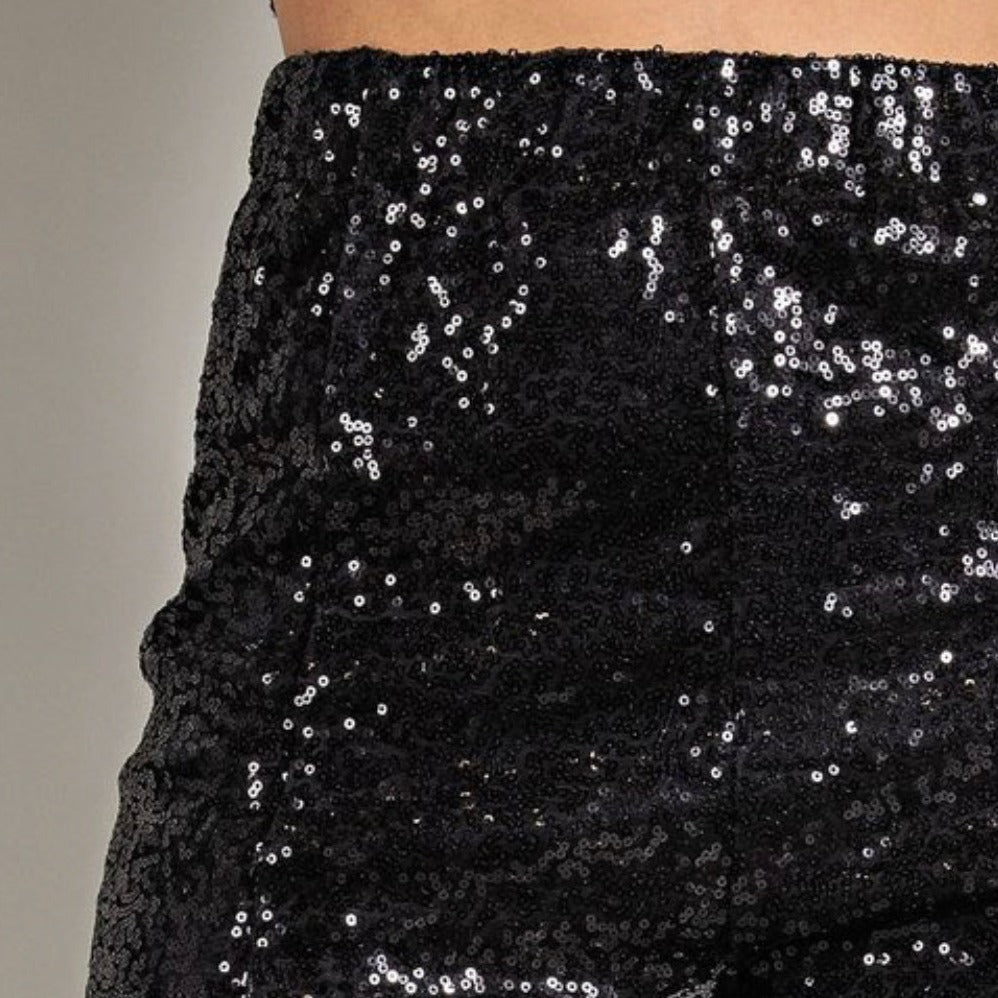 Black Sequin Pants