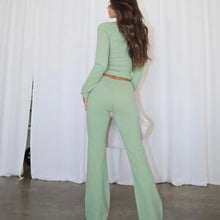 Load image into Gallery viewer, Green Silver Chain Pants
